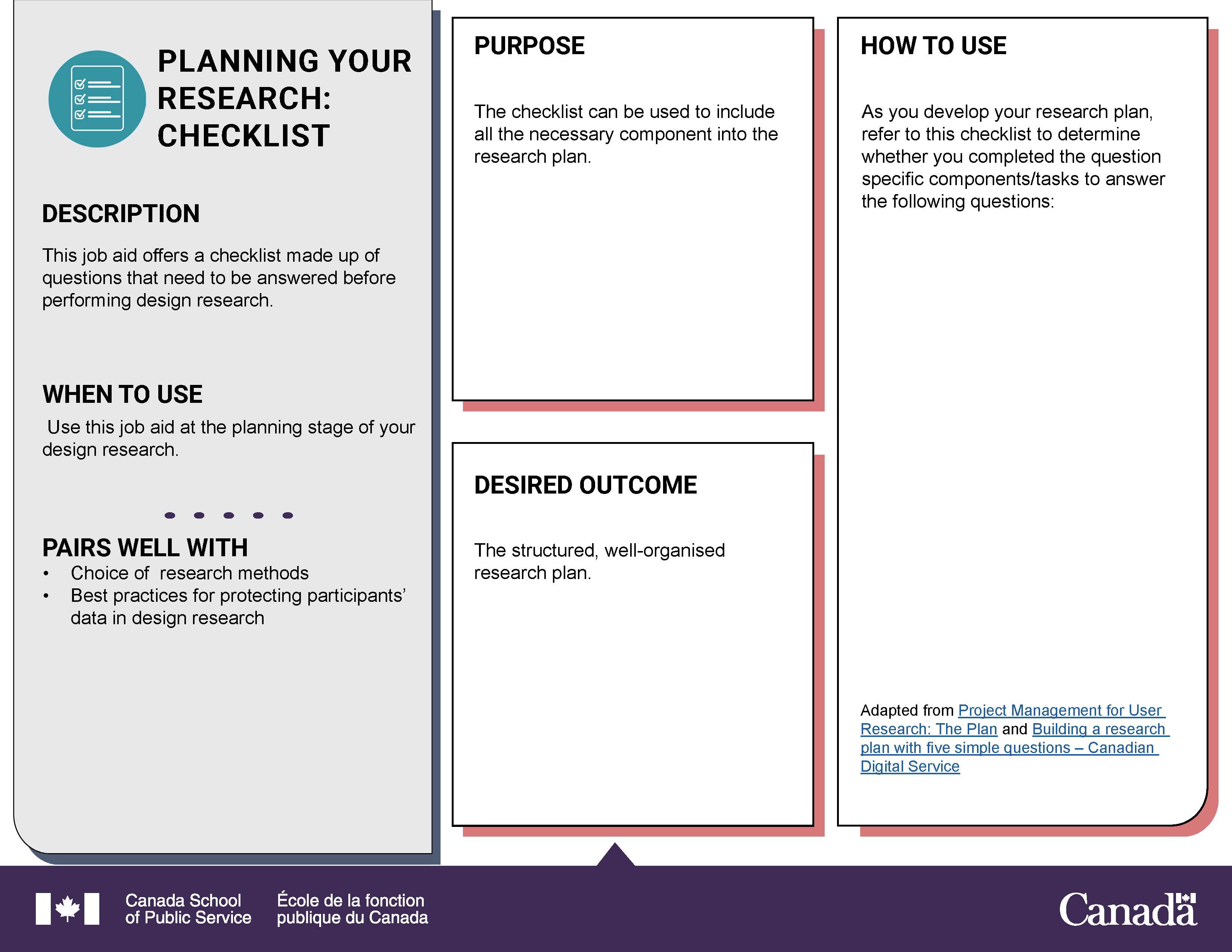 Research Planning Checklist