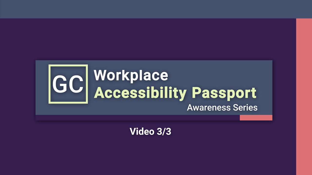 GC Workplace Accessibility Passport: Protecting Your Personal Information (INC1-V51)